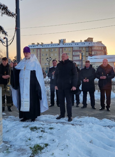 В Динской совершили панихиду в память о казаках, невинно убиенных в годы репрессий