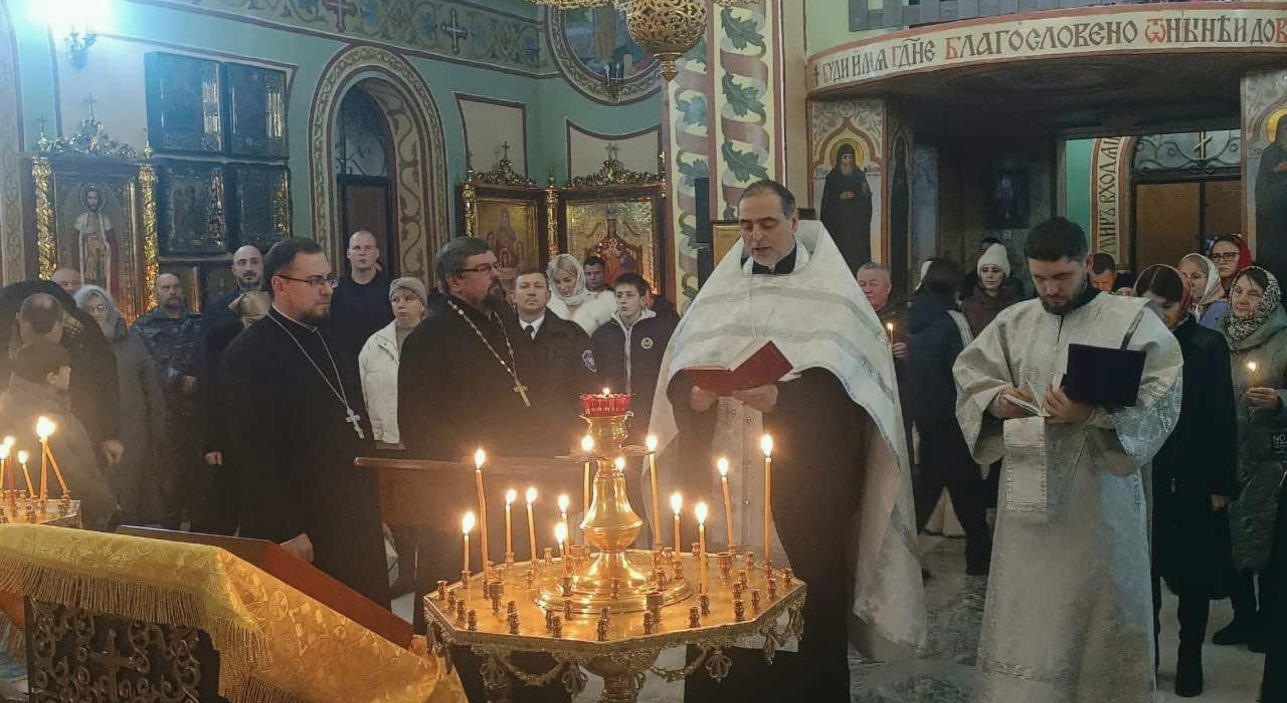 В храме совершили молебен на Новолетие