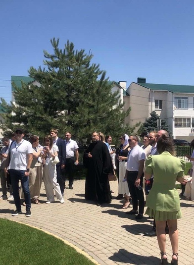 Архитекторы Краснодарского края посетили духовный центр храма Святой Троицы в станице Динской