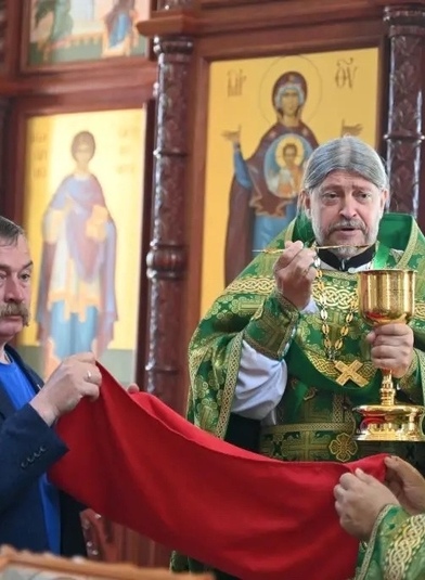 Ветеран СВО из Динского района принял участие в божественной литургии вместе с кадетами Президентского корпуса