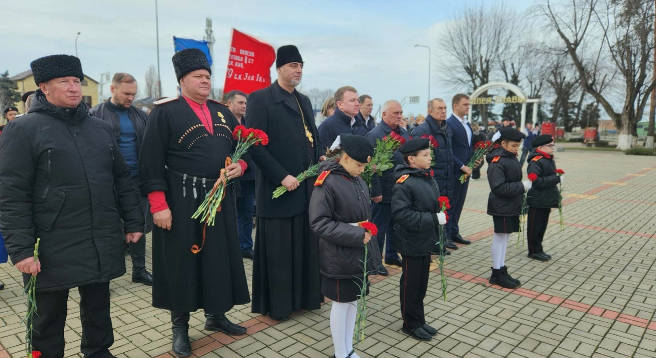 В Динской отметили годовщину освобождения района от немецко-фашистских захватчиков