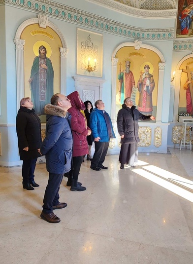 Экскурсия по храмовому комплексу для представителей Министерства труда и социальной защиты