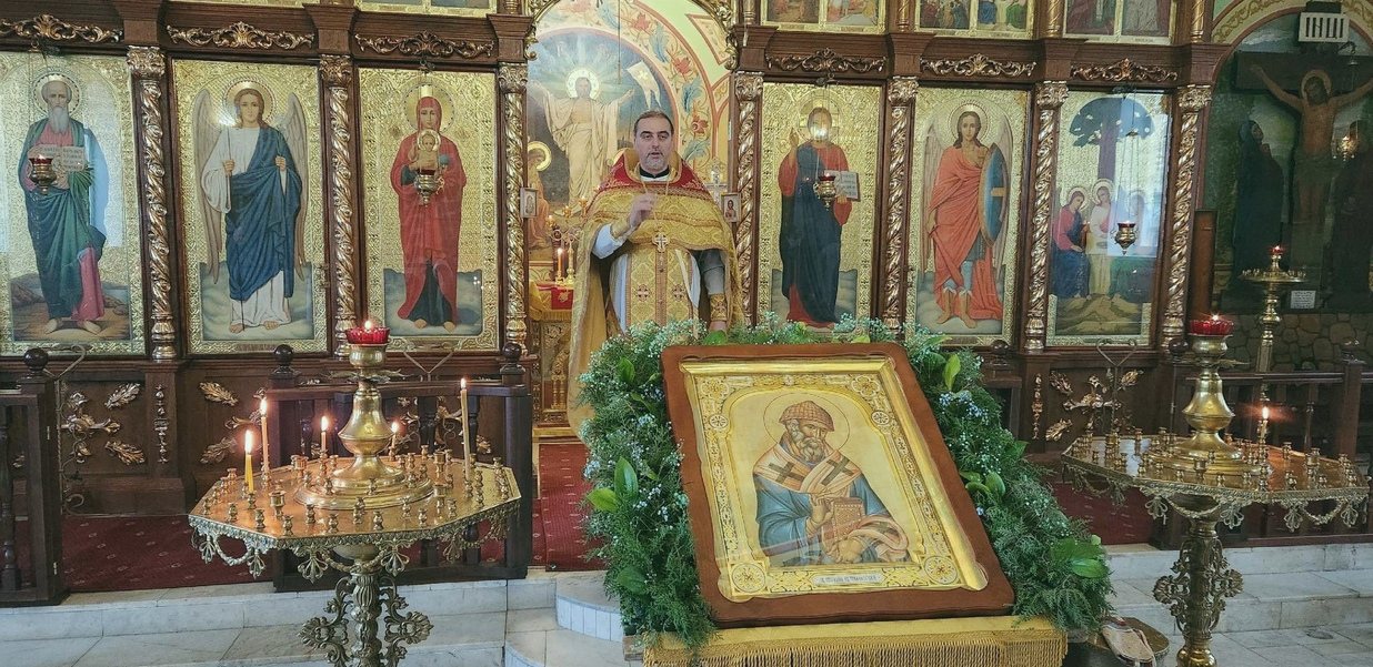 Литургия в день памяти святого Спиридона, епископа Тримифунтского - видео