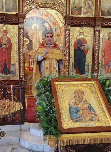 Литургия в день памяти святого Спиридона, епископа Тримифунтского